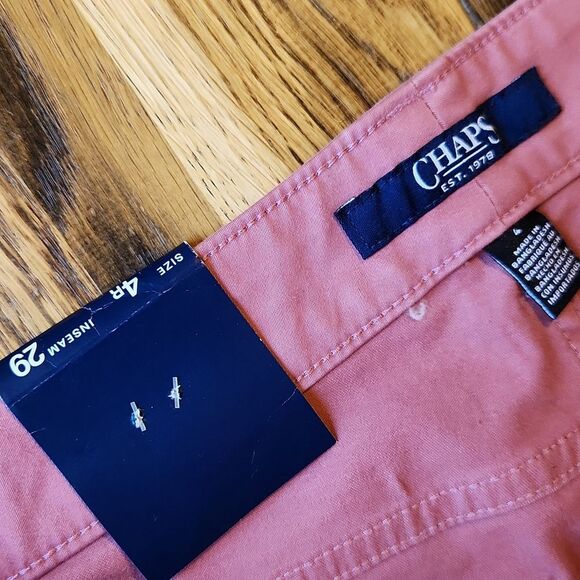 Chaps Slim Leg Pink Pant - Picture 5 of 5